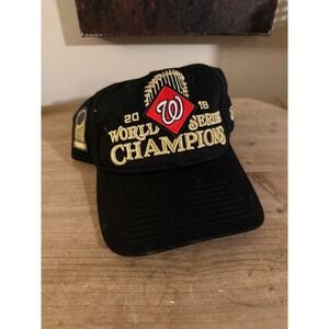 Washington Nationals 2019 World Series Champions Black Baseball Cap New Era Mens